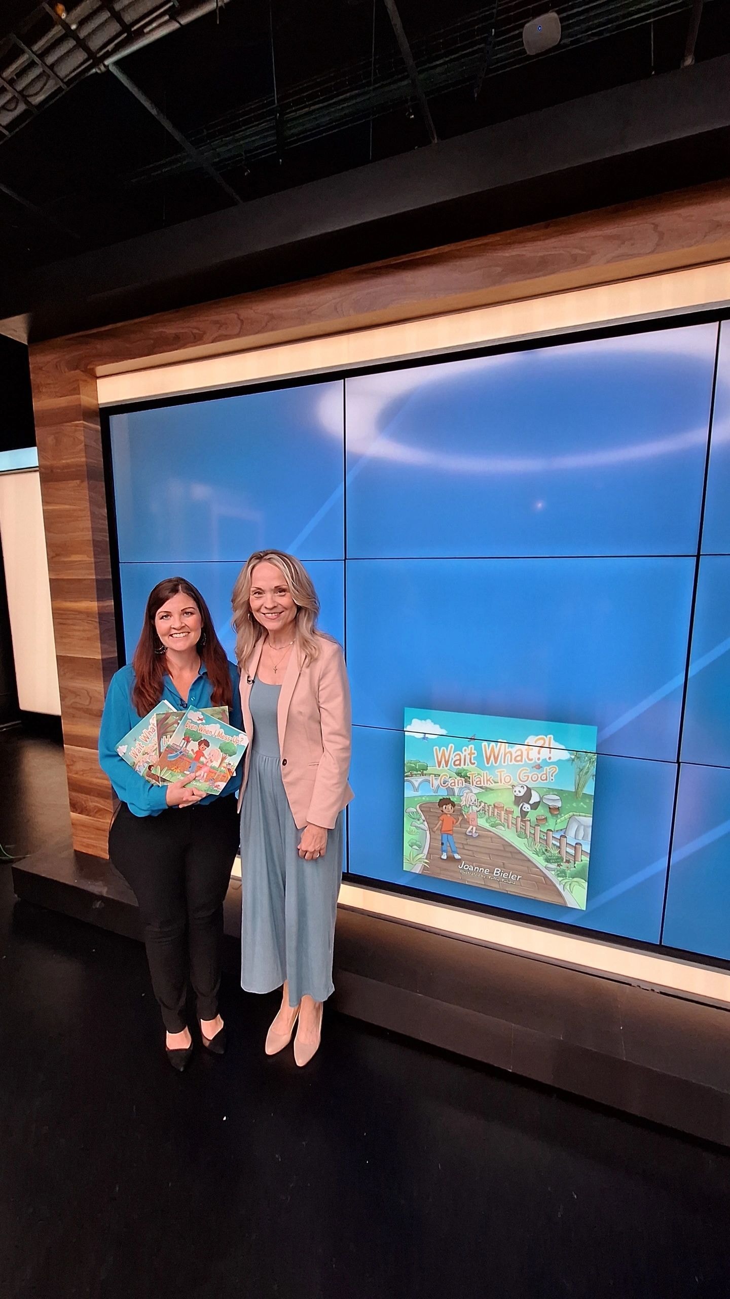 Joanne Bieler with Emily James at The 700 Club Canada