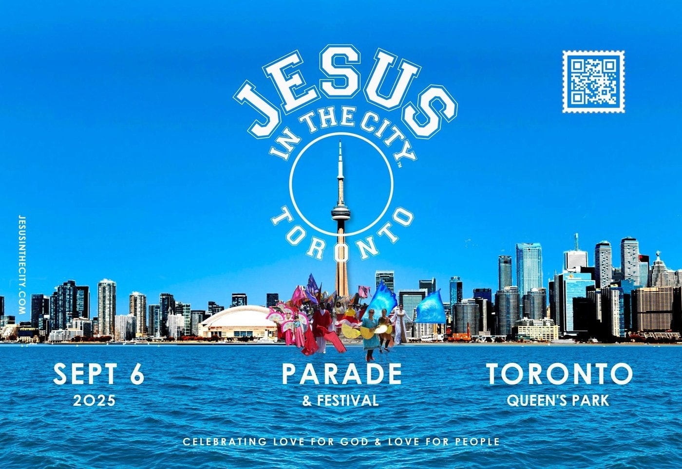 Jesus in the City Parade 2025 promotional poster Toronto Queen's Park